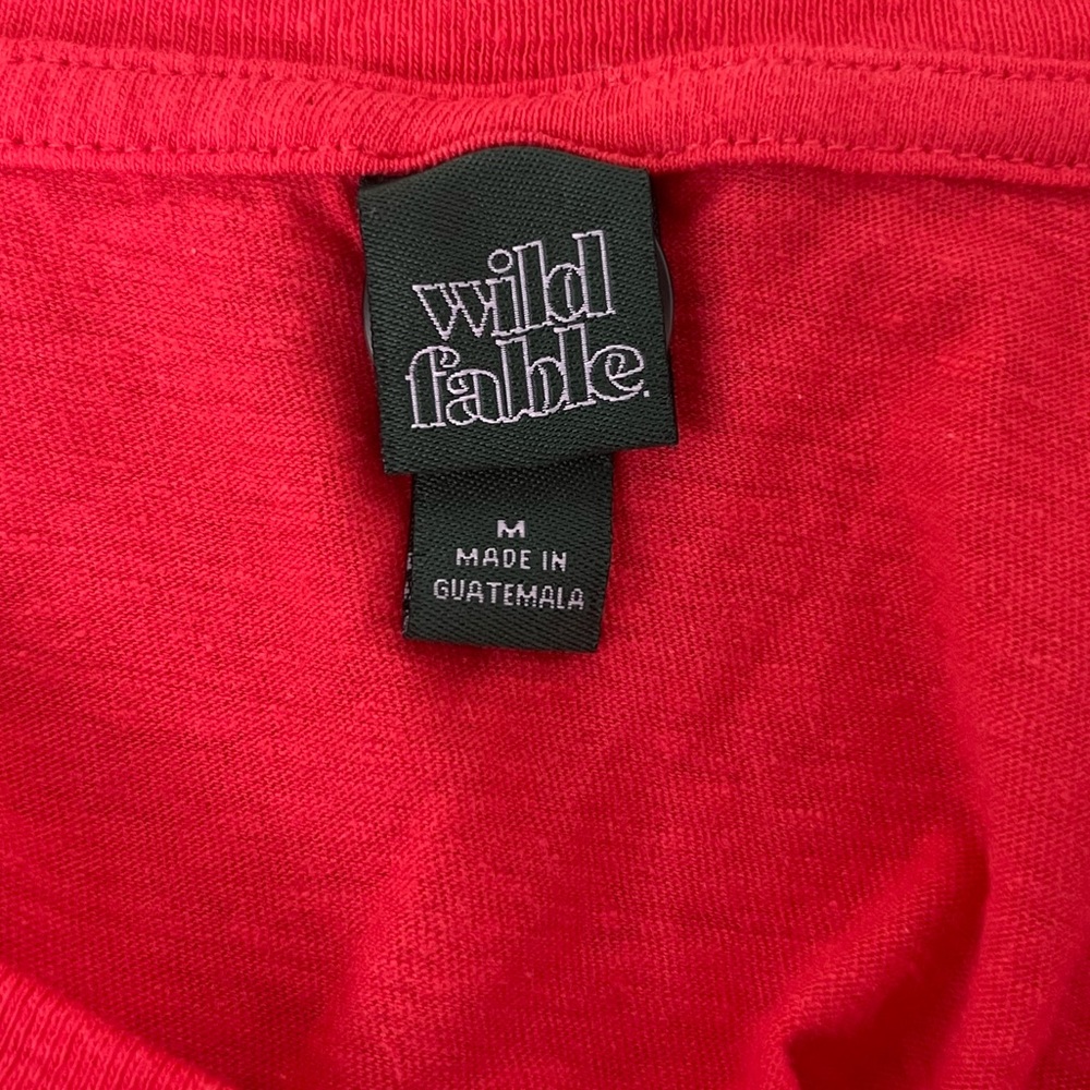 Basic Red Crop Top - Picture 2 of 3